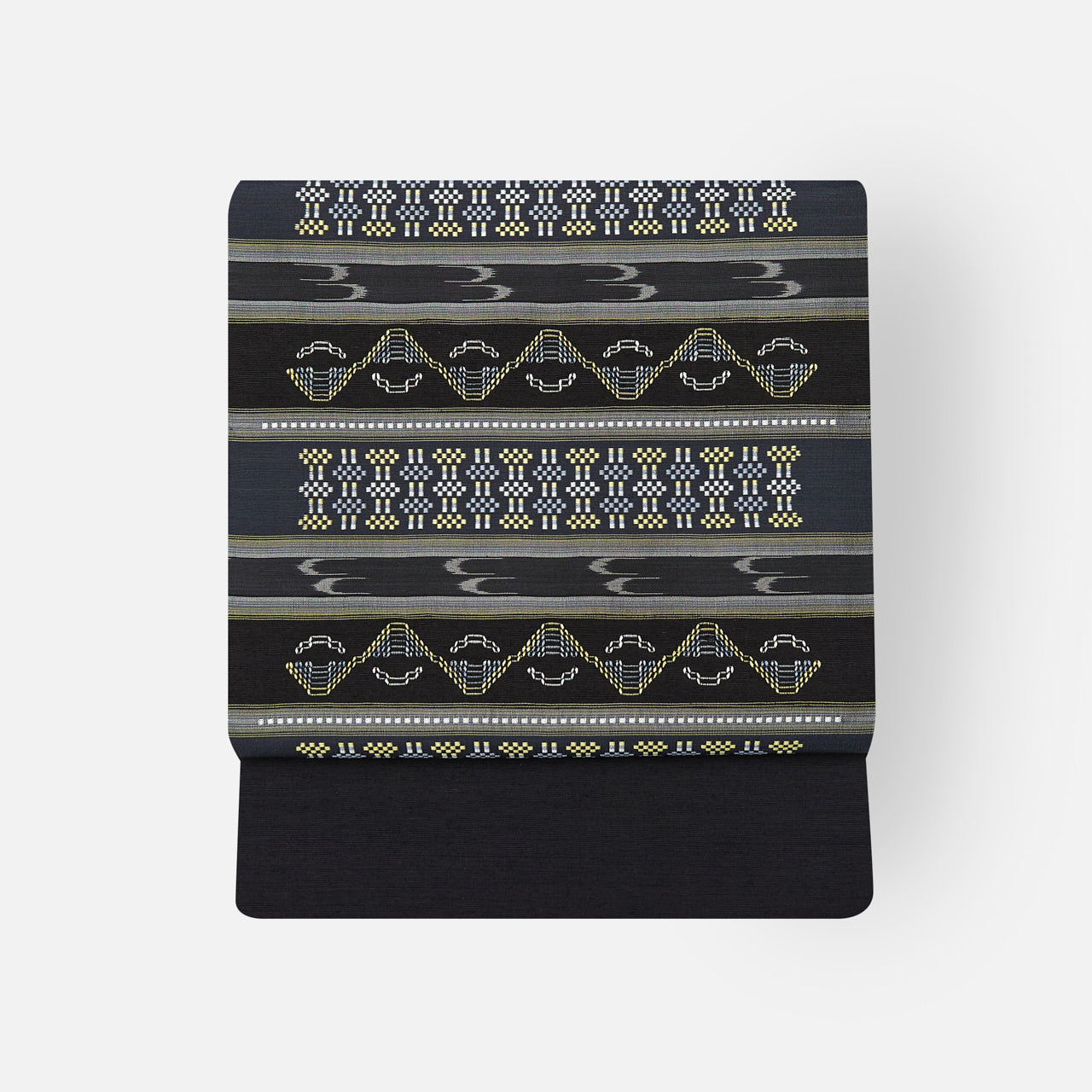 島花織 全通 九寸名古屋帯 花織調 絣柄 新品未使用品 正絹 島花織 全通 九寸名古屋帯 花織調 絣柄 正絹 単衣に