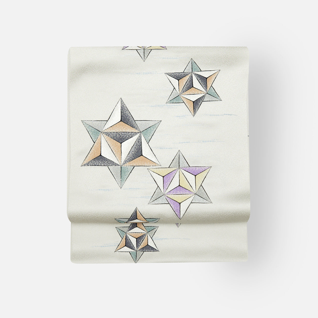 日本刺繍作家・森康次さん　九寸名古屋帯　花唐草 日本刺繍作家・森康次さん 九寸名古屋帯 花唐草