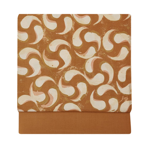 草木染 山崎広樹作 九寸名古屋帯 「生命」