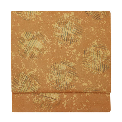 草木染 山崎広樹作 九寸名古屋帯 「海賦文」