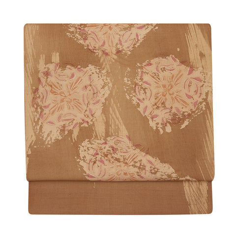 草木染 山崎広樹作 九寸名古屋帯 「花」